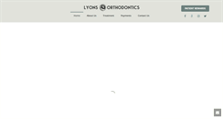 Desktop Screenshot of lyonsorthodontics.com